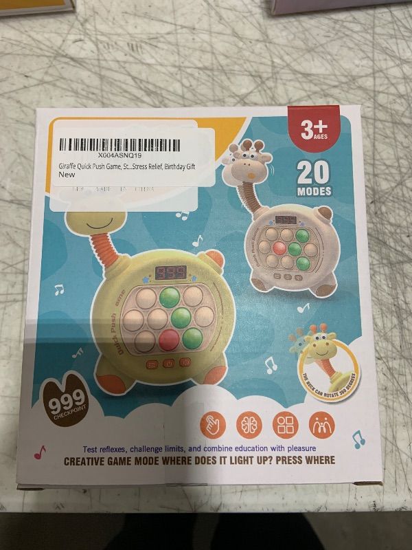 Photo 1 of Fast Push Game Fidget Toys Pop Game Handheld Bubble Game Light-up Pop Toy for Boys, Girls and Adults Birthday Gift (Yellow)