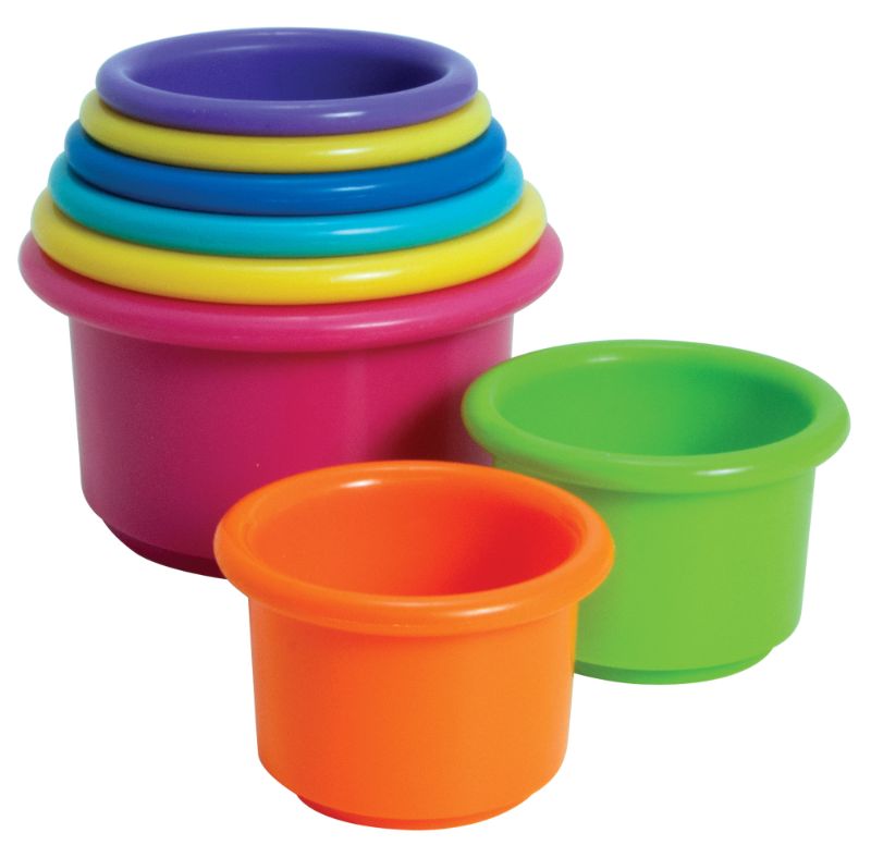 Photo 1 of The First Years Stack & Count Cups Toddler Stacking Cup Toys 8 Pieces