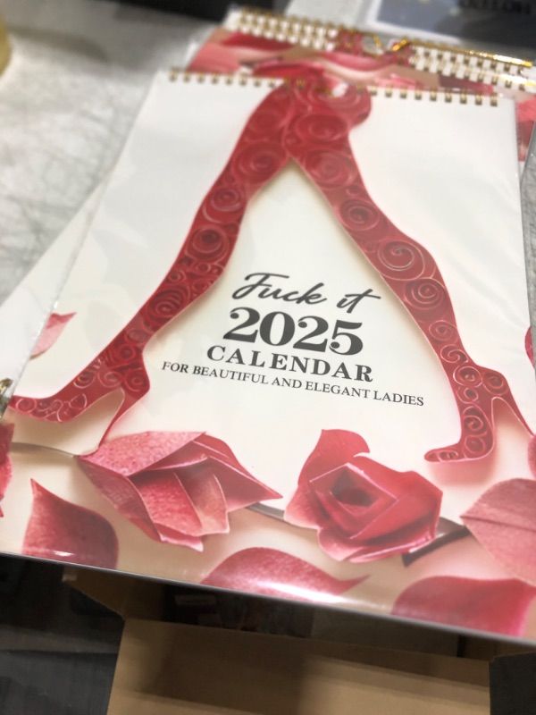 Photo 1 of 2025 Calendar For Tired Ass Women,Fu-Ck It Calendar,Calendar For Tired Moms,Easy suspension,Funny Swear Word Planner Monthly Calendar, Christmas Gift For Women(11 * 8.5IN)