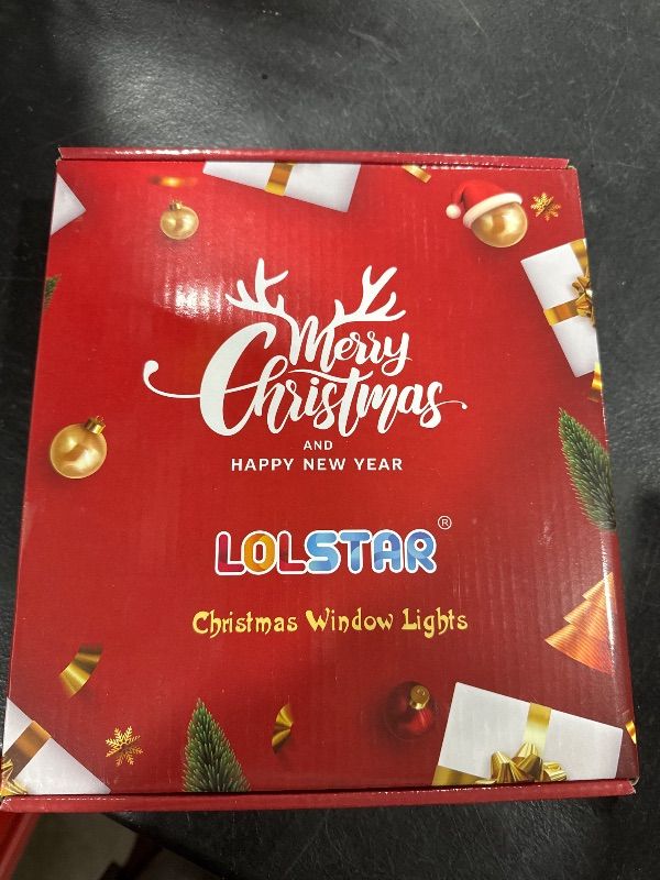 Photo 2 of LOLStar Christmas Window Lights, 3 Pack Multicolor Christmas Ball, Holly Berry, Candy Cane Lights with Suction Cup, Timer Function and Slow Fade Mode Battery Operated Lights for Christmas Decoration