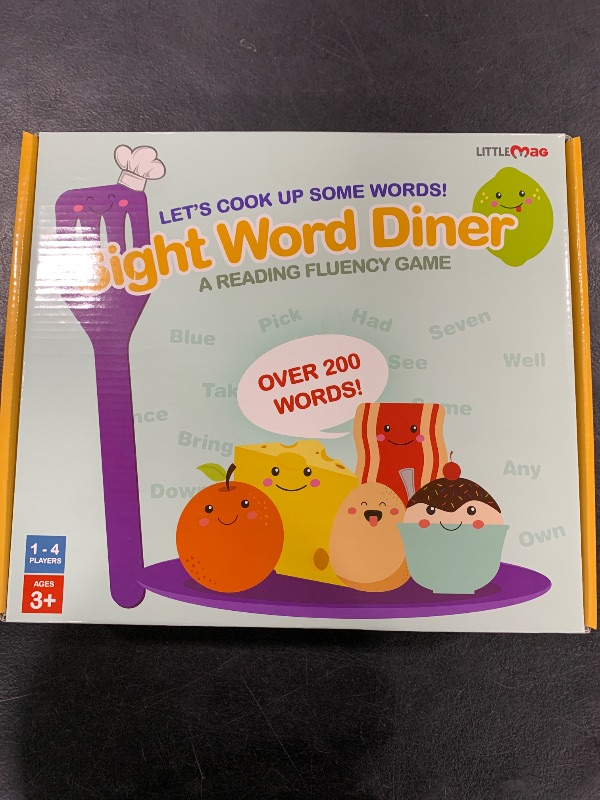 Photo 1 of Sight Word Diner Reading Fluency Game - Sight Reading Games for Kids Ages 4-8 - Fun Educational Kid Toy for Boys and Girls 4 Year Old and Up - Preschool Learning, Kindergarten Homeschool Supplies