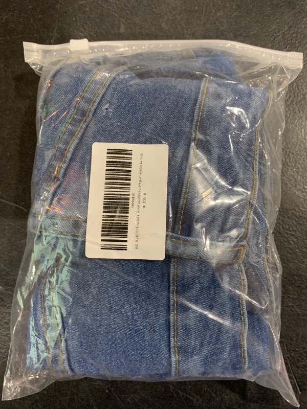 Photo 1 of MapleHub Plus Size Denim Shorts Women High Waisted Ripped Folded Hem Jean Shorts