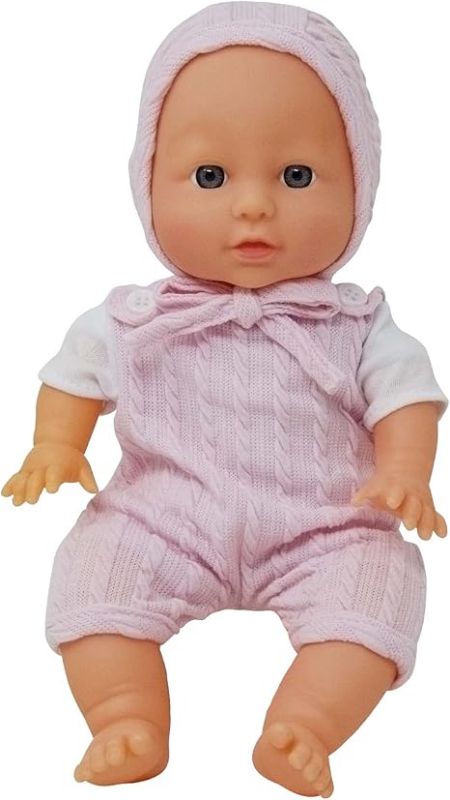 Photo 1 of 12 inch Realistic Baby Doll with Soft Body and Vinyl Head, Arms, and Legs, Beautiful Soft Baby Doll Dressed in a Matching Onesie and Hat – Packaged in a Gift Box– Ideal Size for Toddlers, Boys, Girls 