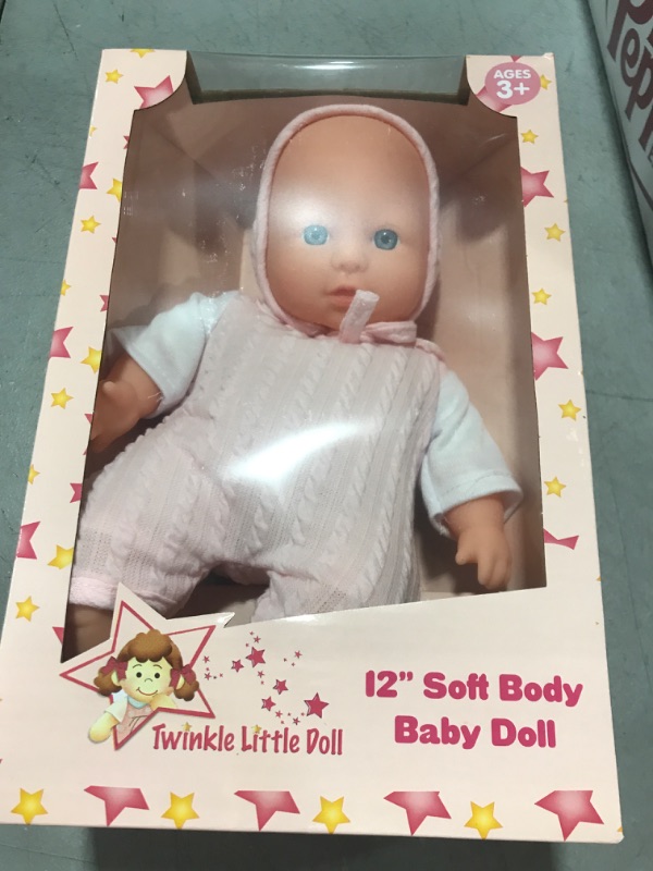 Photo 2 of 12 inch Realistic Baby Doll with Soft Body and Vinyl Head, Arms, and Legs, Beautiful Soft Baby Doll Dressed in a Matching Onesie and Hat – Packaged in a Gift Box– Ideal Size for Toddlers, Boys, Girls 