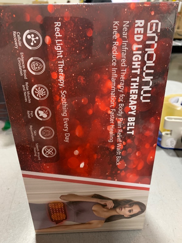 Photo 1 of Red Light Therapy Belt, Infrared Light Therapy for Body, Wearable Wrap with Timer for Back Shoulder Waist Muscle Pain Relief, Improve Joint Inflammation, Red Light Therapy for Body