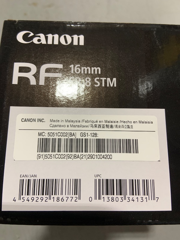 Photo 2 of Canon RF 16mm f2.8 STM Lens