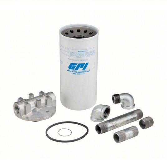 Photo 1 of GPI Fuel Filter Kit: Fuel Filter Kit, Particulate, 40 gpm Max. Flow Rate, 30 micron Filter Rating