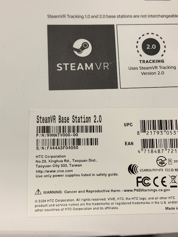 Photo 3 of HTC VIVE SteamVR Base Station 2.0