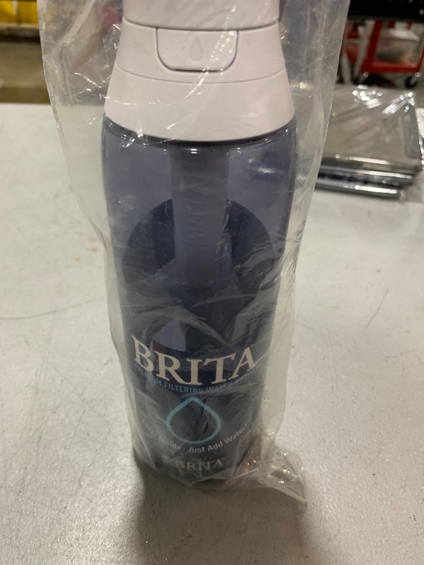 Photo 2 of Brita Hard-Sided Plastic Premium Filtering Water Bottle, BPA-Free, Reusable, Replaces 300 Plastic Water Bottles, Filter Lasts 2 Months or 40 Gallons, Includes 1 Filter, Night Sky - 26 oz.