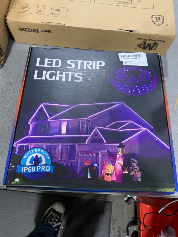 Photo 1 of Outdoor Led Strip Lights Waterproof 200ft 1 Roll Continuous IP68 -Led Light Strips with Remote & Bluetooth Music Sync App Control,Outside Led Rope Lights, Customize Color Conbination, Self-Adhesive