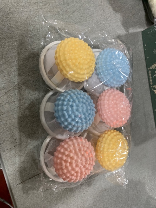 Photo 1 of Omaky Floating Hair Filtering Mesh Removal with Silicone Sticky Ball, Upgraded Lint Catcher for Washing Machine,Reusable Pet Hair Catcher Mesh Bag for Home Cloth Cleaning (6pcs)