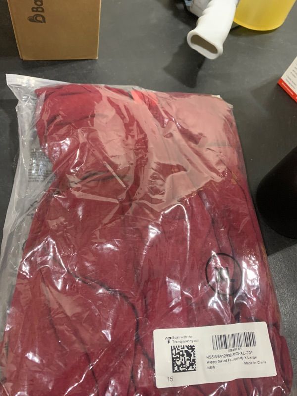 Photo 1 of Happy Sailed Fashion Jumpsuits for Women Dressy Summer Sleeveless V Neck Waist Belt Harem Long Pants Rompers Stretchy Knit Jumpers with Pockets Beach Vacation Outfits Burgundy X-Large