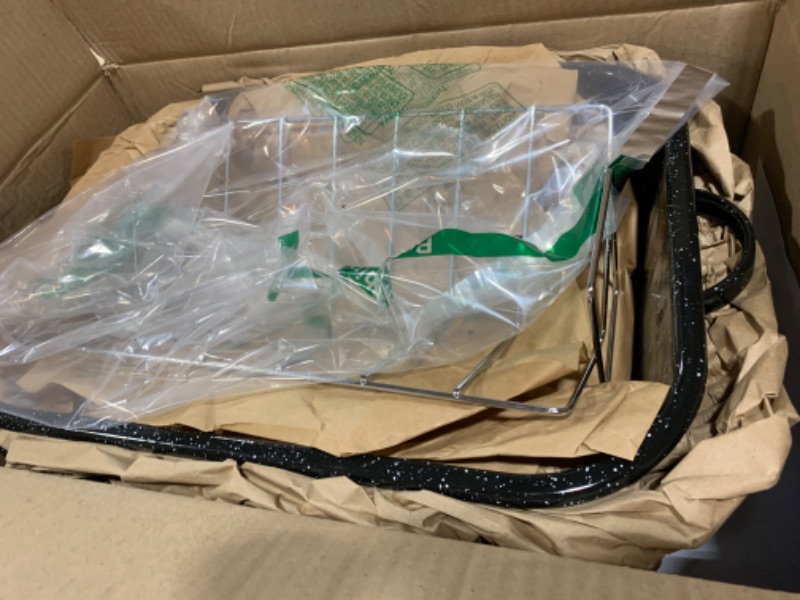 Photo 1 of Granite Ware 21 in Oven Rectangular Roaster with lid and V Rack (Speckled Black) - Accommodates up to 25 lb poultry or roast.