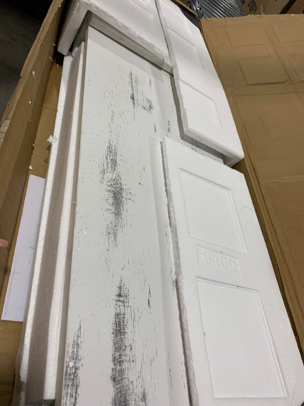 Photo 1 of LVSOMT Mini Coffee Bar Cabinet with Storage, 27.5'' Small Kitchen Bar Table, Cute Corner Bar Cabinet for Tea, Buffet Sideboard Cabinet for Dining Room, Farmhouse Coffee Station for Wine (White)