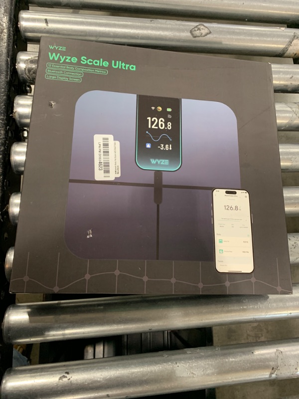 Photo 1 of Wyze Scale Ultra, Smart Scale with 4.3" Color Display, Digital Bathroom Scale for Body Weight BMI Muscle Mass Composition, Wi-Fi & Bluetooth Body Fat Scale with Heart Rate- Black