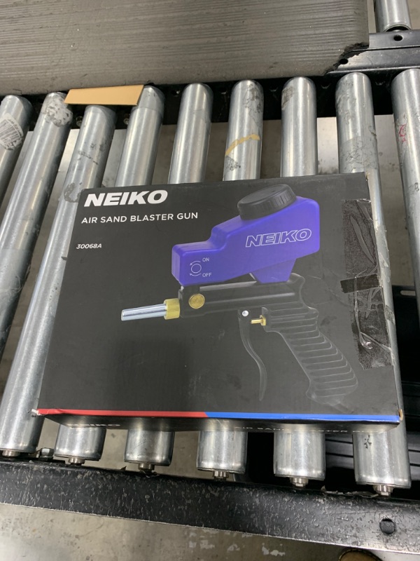 Photo 2 of NEIKO 30068A Air Sand Blaster Gun | Remove Paint, Rust, Stains, and Grime on Surfaces | Gravity Feed | Replaceable Steel Nozzle