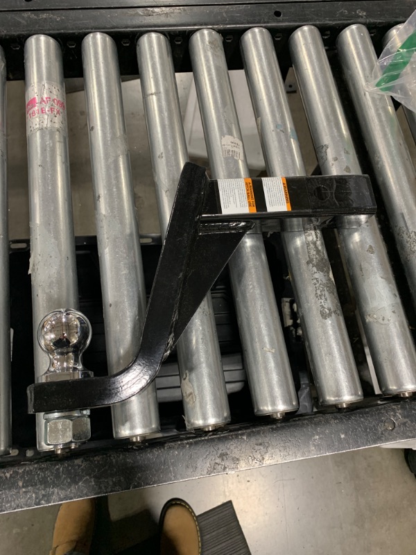 Photo 1 of METOWARE Trailer Hitch Ball Mount with 2-Inch Ball & 5/8" Hitch Pin Clip, Fits 2-Inch Receiver, 8-Inch Drop, 7500 lbs Capacity Ball Hitch, Black