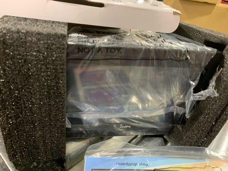 Photo 1 of Upgrade Wireless Double Din Car Stereo with Carplay, Android Auto, Bluetooth, 4-Channel RCA, High Power, 2 Subwoofer Ports, 7" HD Capacitive Touchscreen Car Radio, Backup Camera, Audio Receiver