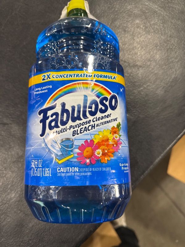 Photo 1 of Fabuloso Multi-Purpose Cleaner, 2X Concentrated Formula, Spring Fresh Scent, 56 oz