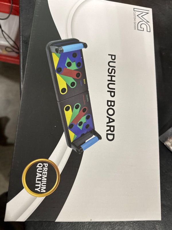 Photo 1 of MG Push up Board with 5 Resistance Bands & Jump Rope – Portable Home Gym Equipment for Full Body Workout, Strength Training, Exercise and Fitness – With a Giftable Box & Workout Manual