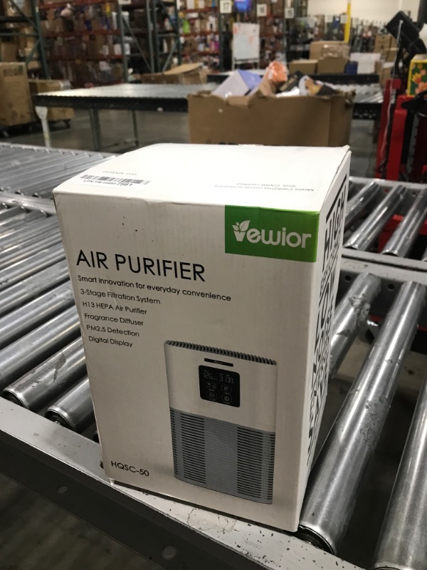 Photo 2 of VEWIOR Air Purifiers for Home, HEPA Air Purifiers for Large Room up to 600 sq.ft, H13 True HEPA Air Filter with Fragrance Sponge 6 Timers Quiet Air Cleaner for Pet Dander Wildfire