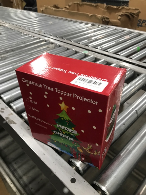 Photo 1 of Christmas Tree Topper, Santa Claus Tree Topper with LED Rotating Snowflake Projector Lights, 3D Hollow Santa Claus Tree Topper for Tree Decorations