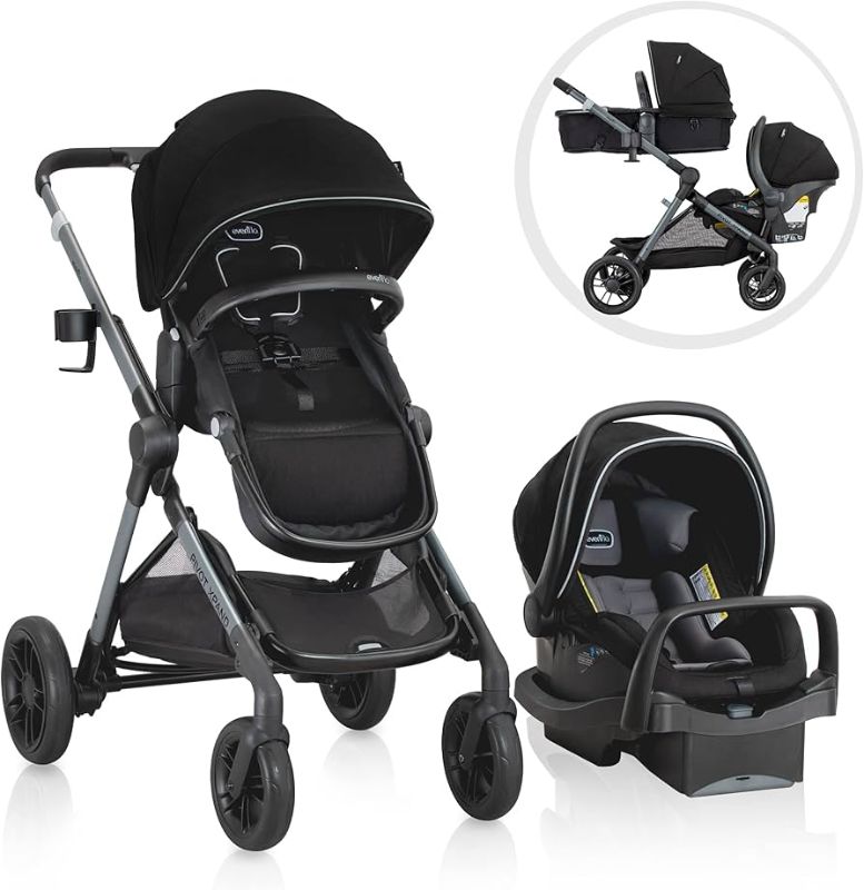 Photo 1 of Evenflo Pivot Xpand Modular Travel System with LiteMax Infant Car Seat