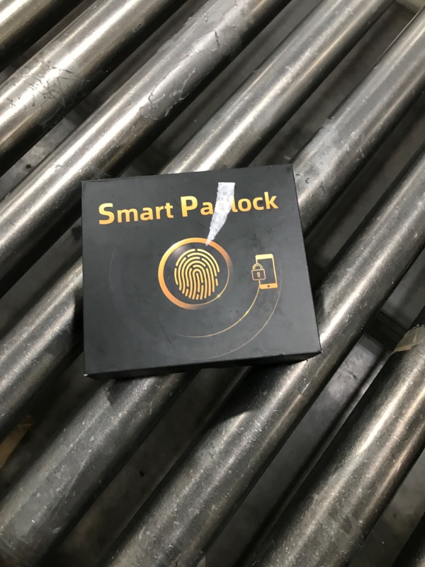 Photo 1 of eLinkSmart Fingerprint Gym Locker Lock, Keyless Biometric Padlock, Weatherproof Electronic Digital Smart Combo Pad Lock for Outdoor Fence Gate Storage Fridge Helmet Ski Pool Shed (Black, with Cable)