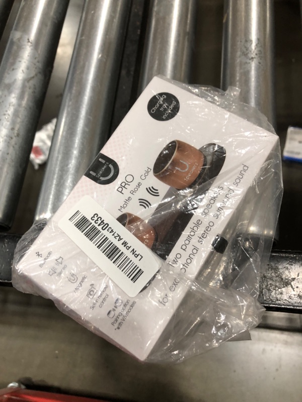 Photo 1 of Fashionit U Pro Speakers Set of 2 | TWS Wireless Bluetooth Speakers, Incredible Surround Sound, Charging Tray | Perfect Speakers for Home, Parties, Activities! Small Speakers, Rich Sound | Rose Gold