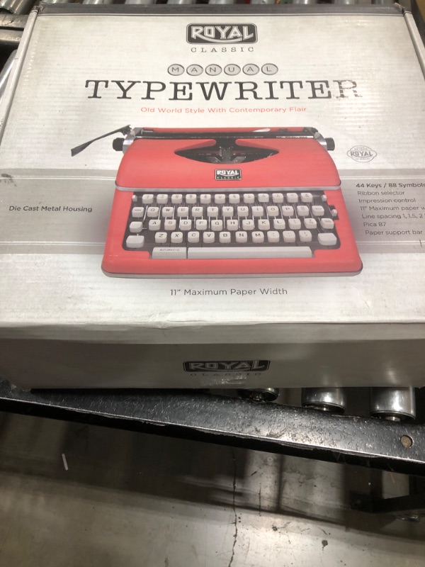 Photo 2 of Royal 79120q Classic Manual Typewriter (red)