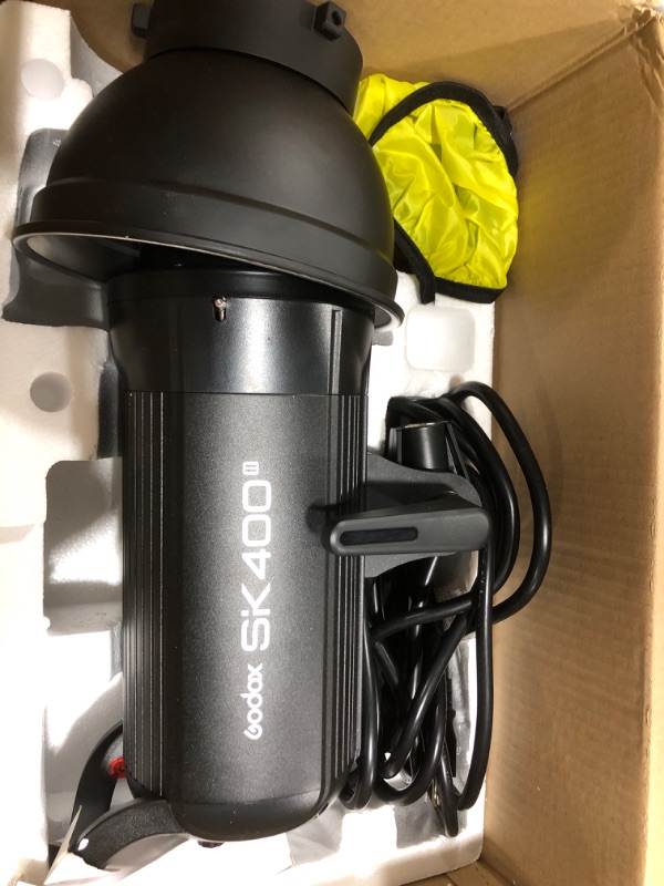 Photo 1 of Godox SK400II Strobe Flash Light 400Ws with Standard Reflector, GN65 5600K 2.4G Bowens Mount with 150W Modeling Lamp, for Photography Studio, Portrait Shooting