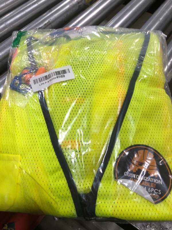 Photo 1 of KwikSafety - Charlotte, NC - BIG KAHUNA Safety Vest [2 PACK] Class 2 ANSI OSHA Reflective High Visibility Heavy Duty Surveyor Construction Lightweight Industrial Work Gear/Yellow Large