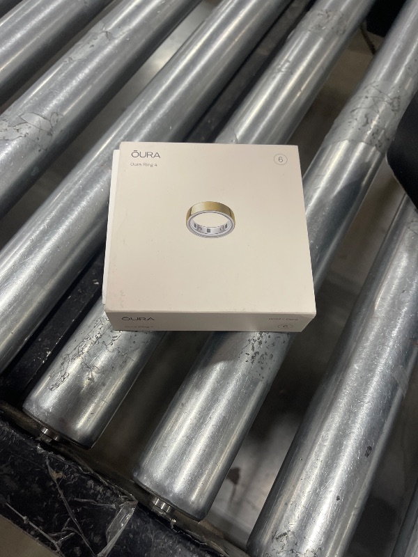 Photo 1 of Oura Ring 4 - Gold - Size 6 - Smart Ring - Size First with Oura Ring 4 Sizing Kit - Sleep Tracking Wearable - Heart Rate - Fitness Tracker - Up to 8 Days of Battery Life