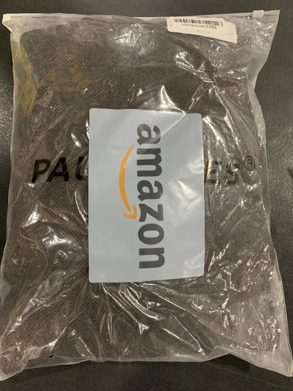 Photo 1 of PJ PAUL JONES Men's Herringbone Tweed Blazer British 2 Button Wool Blend Sport Coat Lightweight Jacket Coats Coffee XL