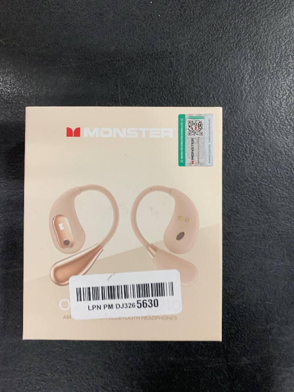 Photo 2 of Monster Open Ear AC210 Headphones, Bluetooth 5.4 Earphones Stereo Sound, Wireless Headphones 30 Hours Playback, Type-C Charging, HD Clear Calls, Touch Control, IPX5 Waterproof Open Ear Earbuds,White