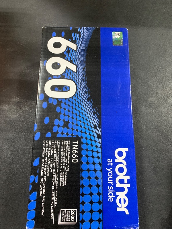 Photo 2 of Brother TN660 Original Toner Cartridge - Laser - High Yield - 2600 Pages - Black - 1 Each