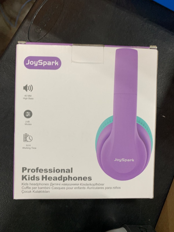 Photo 1 of Kids Bluetooth Headphones, Lightweight Wireless Headphones for Kids, 85/94dB Volume Limited, 60 Hours Playtime, Bluetooth 5.3, Over-Ear Toddler Headphones with Built-in Mic (Purple)