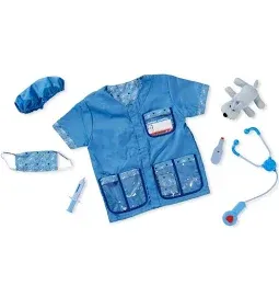 Photo 1 of Melissa & Doug Veterinarian Role Play Costume Dress-Up Set (9 pcs) - Pretend Veterinarian Outfit With Realistic Accessories, Veterinarian Costume For Kids Ages 3+
