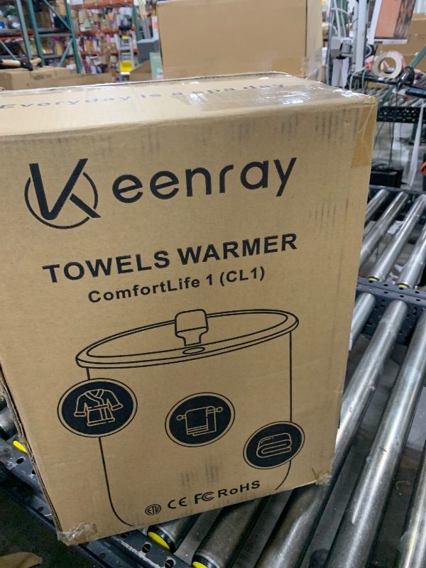 Photo 2 of Keenray Towel Warmers, Luxury Bucket Towel Warmer, Large Towel Warmer for Bathroom, Auto Shut Off, Fits Up to Two 40"X70" Oversized Towels, Bathrobes, Blankets, PJ's and More, CL1