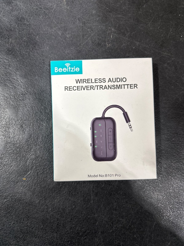 Photo 1 of Beeitzie 2024 Upgraded Pro Bluetooth Transmitter Receiver,2-in-1 Airplane Bluetooth 5.4 Adapter for Flight,TV,PC,Gym,Switch,Supports to 2 AirPods/Headphones;Bluetooth Receiver for Car/Home Stereo
