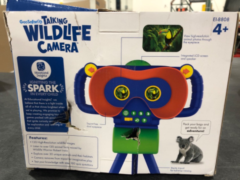 Photo 2 of Educational Insights GeoSafari Jr. Talking Wildlife Camera, Voice & Photography-Robert Irwin, STEM Toy, Gift for Boys & Girls, Ages 4+