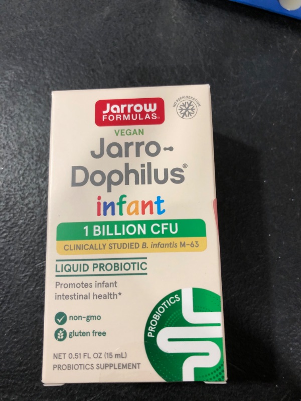 Photo 2 of Jarrow Formulas Jarro-Dophilus Infant Liquid Probiotic, Dietary Supplement, Intestinal Health Support for Infants, 1 Billion CFU Per Serving, 0.51 fl oz, 30 Day Supply