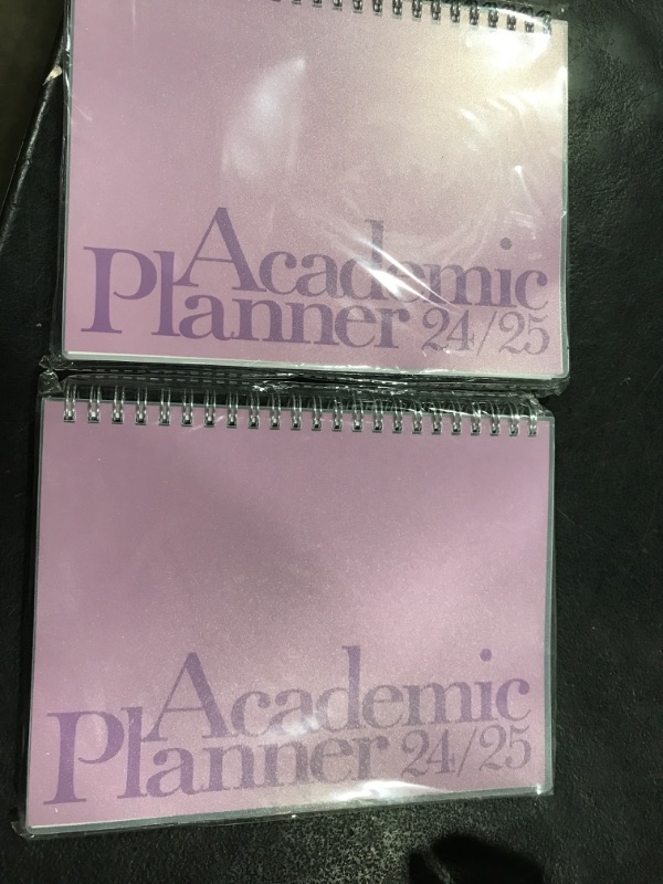 Photo 2 of (2 PACK) Riley's Planner 2024-2025 Academic Year, 18-Month Vertical Weekly Planner - Elegant Weekly & Monthly Agenda Planner, Robust Cover, Notes Pages, Twin-Wire Binding (8 x 6 inch, Purple)