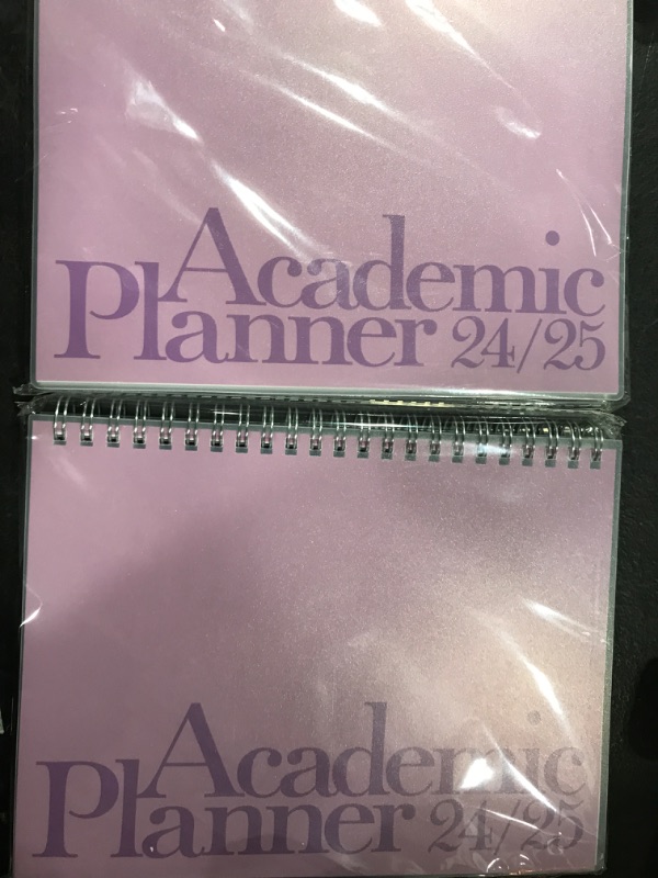 Photo 2 of (2 PACK) Riley's Planner 2024-2025 Academic Year, 18-Month Vertical Weekly Planner - Elegant Weekly & Monthly Agenda Planner, Robust Cover, Notes Pages, Twin-Wire Binding (8 x 6 inch, Purple)