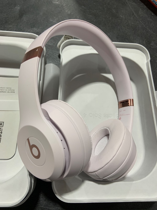 Photo 1 of Beats Solo 4 - Wireless Bluetooth On-Ear Headphones, Apple & Android Compatible, Up to 50 Hours of Battery Life - Matte Black
