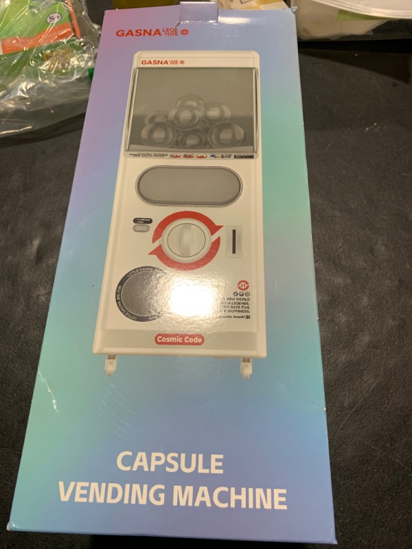 Photo 1 of POZCMJM Capsule Vending Machine Kids Toys Mini Vending Machine 25 Cents Side Coin Operated Gumball Prize Machine Maker Arcade Fidget Toys Claw Machine Game For Adults Sensory Toys Dolls Gifts