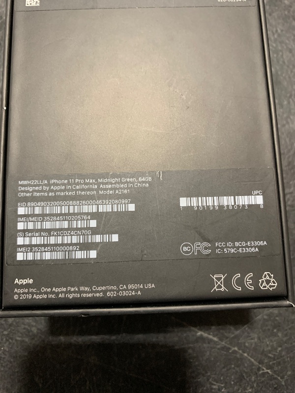 Photo 3 of Apple iPhone 11 Pro Max [64GB, Midnight Green] + Carrier Subscription [Cricket Wireless]