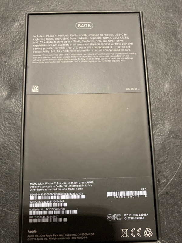 Photo 2 of Apple iPhone 11 Pro Max [64GB, Midnight Green] + Carrier Subscription [Cricket Wireless]