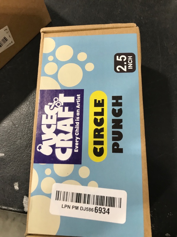 Photo 1 of UCEC 2.5 Inch Circle Punch for Paper Crafts Large Paper Circle Cutter Hole Punch Single Craft Hole Punch Shapes for Kids Adults Circle Punch Handheld Portable Hole Punch Tool