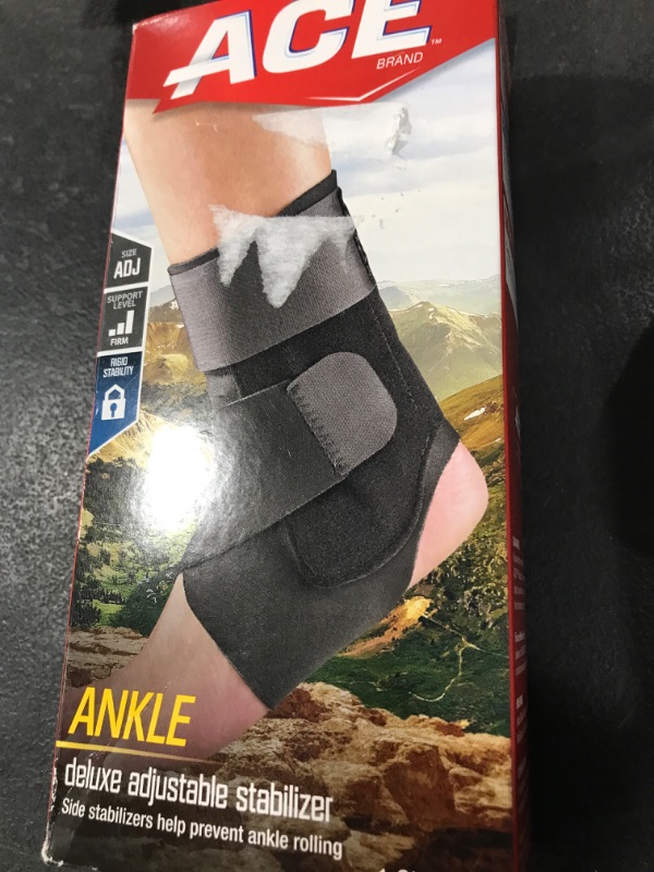 Photo 2 of ACE Brand Deluxe Adjustable Ankle Stabilizer, Firm Stabilizing Support for Weak, Sore or Injured Joints, Adjustable Ankle Brace, Breathable, One Size Fits Most